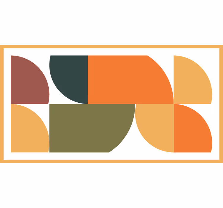 Abstract geometric art bedroom blind - TenStickers