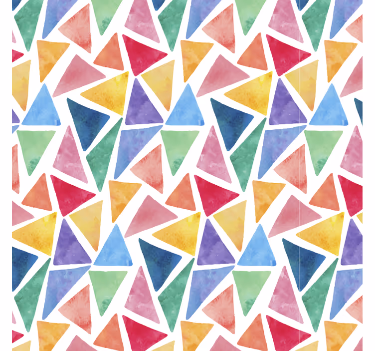 Colorful triangles motif bedroom blind - TenStickers