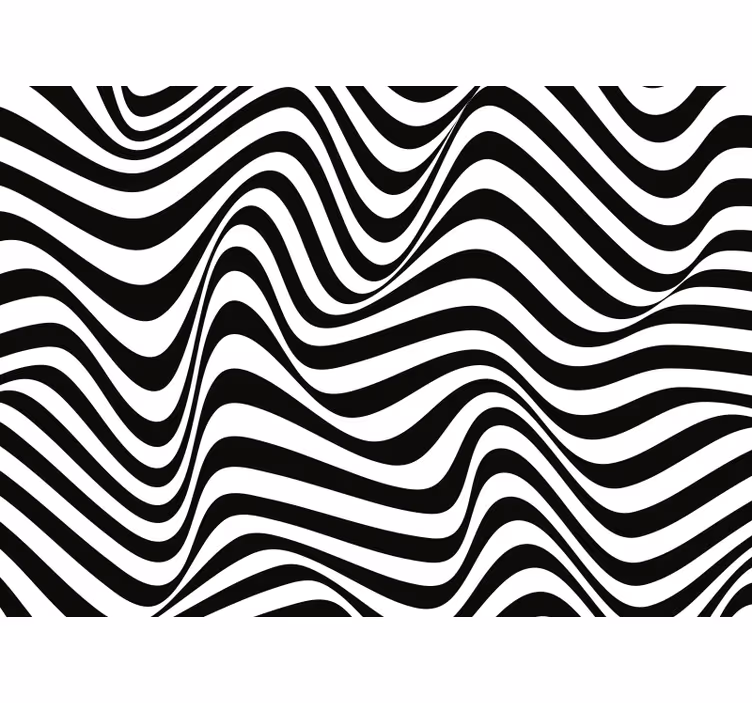 Organic 3d stripes bedroom blind - TenStickers