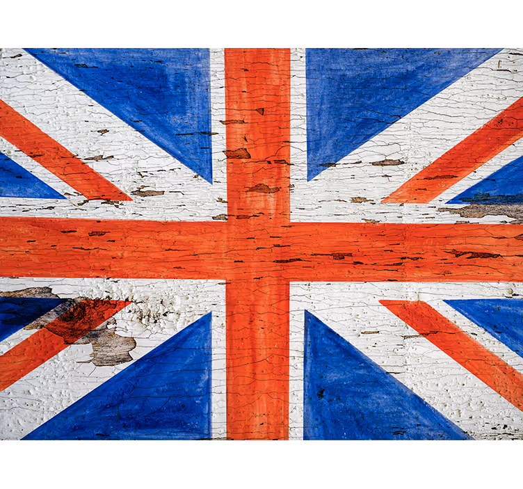 Bedroom blind in urban style with uk flag design - TenStickers