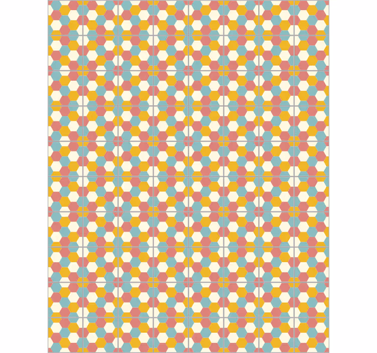 Geometric patterned design bedroom blind - TenStickers