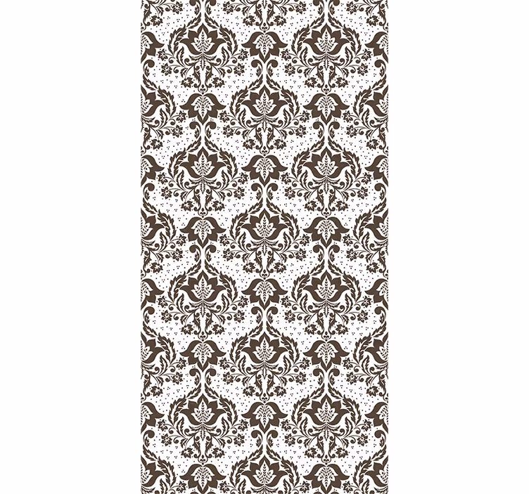 Bedroom blind with decorative floral design - TenStickers