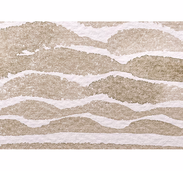 Roller blind beige light brown waves pattern - TenStickers