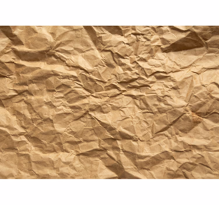 Roller blind beige with brown crinkle paper - TenStickers