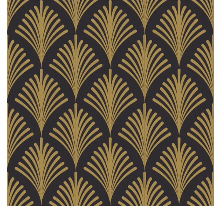 Vintage roller blind in 1920s golden glamour - TenStickers