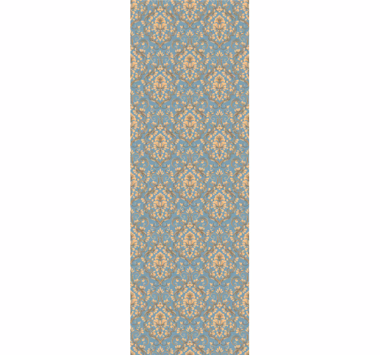 Vintage roller blind with ornate floral damask - TenStickers