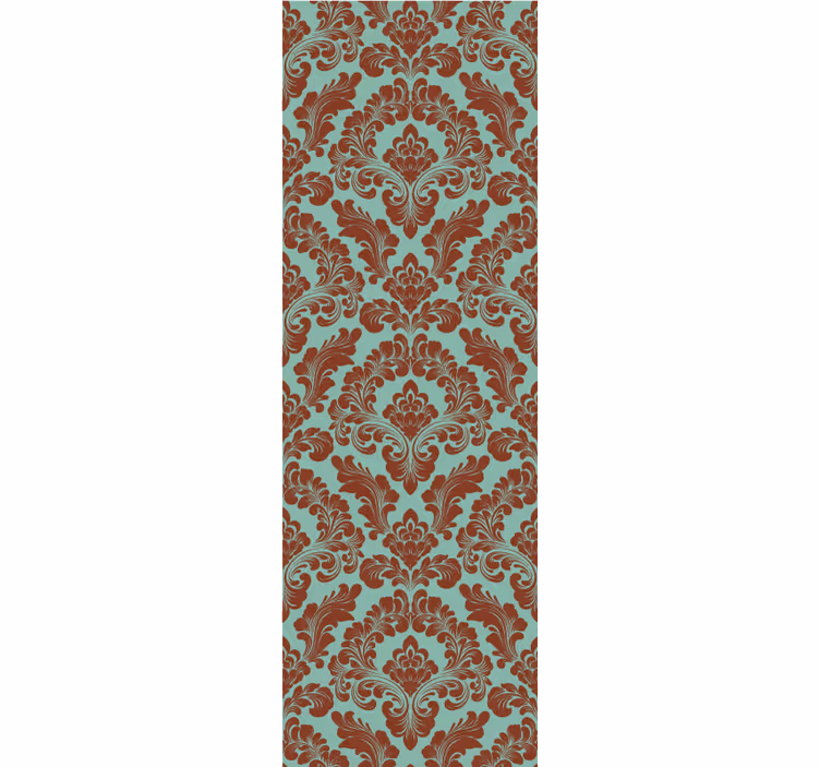 Vintage roller blind elegant damask design - TenStickers
