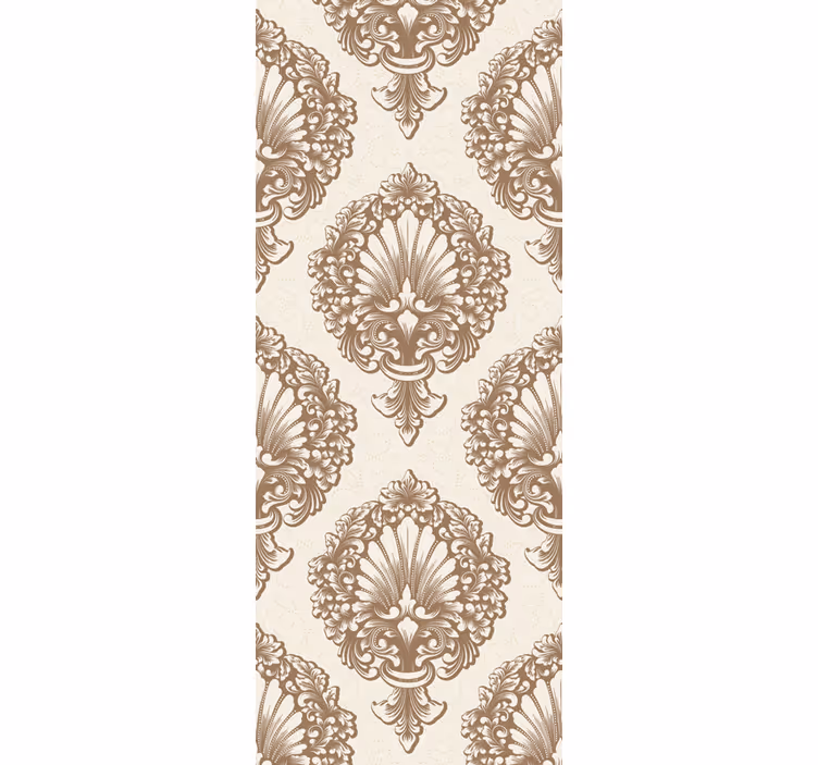 Vintage roller blind with elegant shell designs - TenStickers