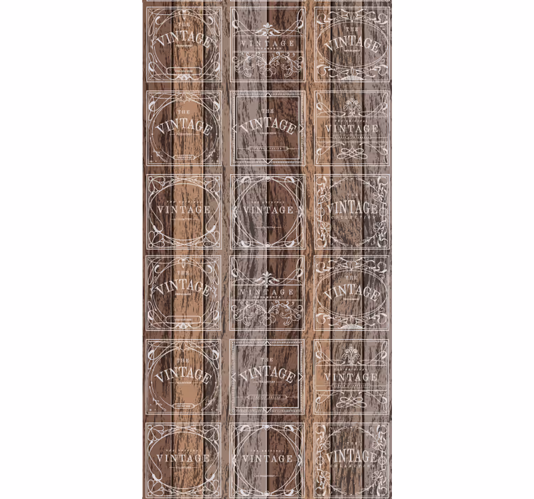 Vintage roller blind stamped barrels - TenStickers