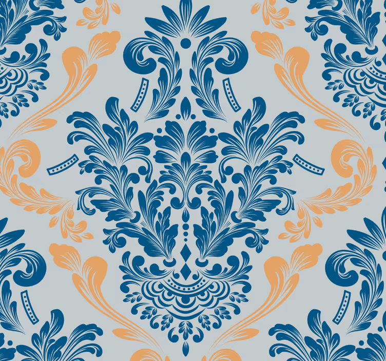 Vintage roller blind in baroque style - TenStickers