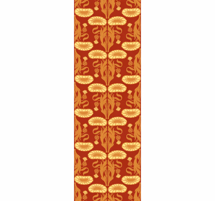 Vintage roller blind in art nouveau style - TenStickers