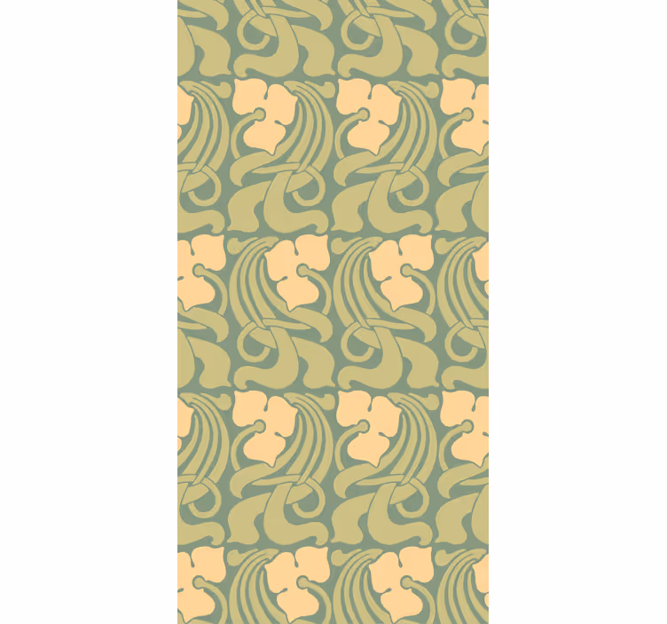 Vintage roller blind with art nouveau design - TenStickers