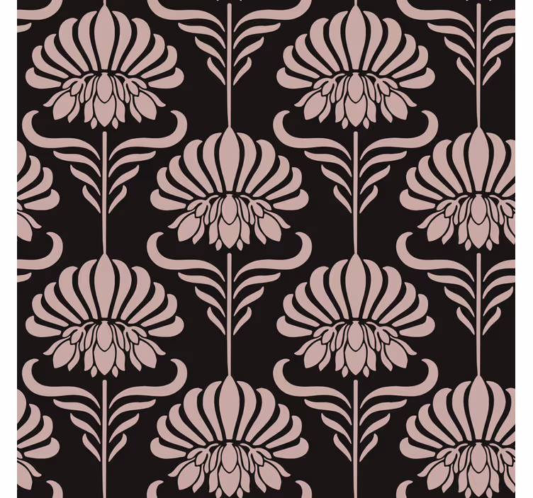 Vintage roller blind with art nouveau motifs - TenStickers