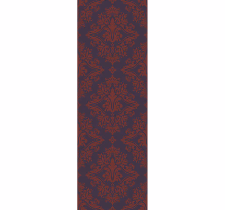 Vintage roller blind in red and purple design - TenStickers