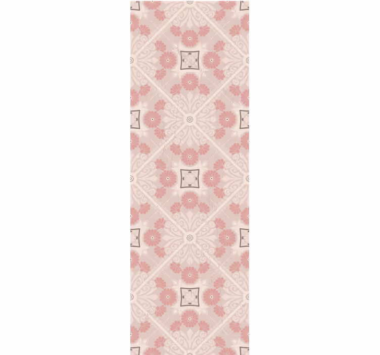 Vintage roller blind with pastel vintage pattern - TenStickers