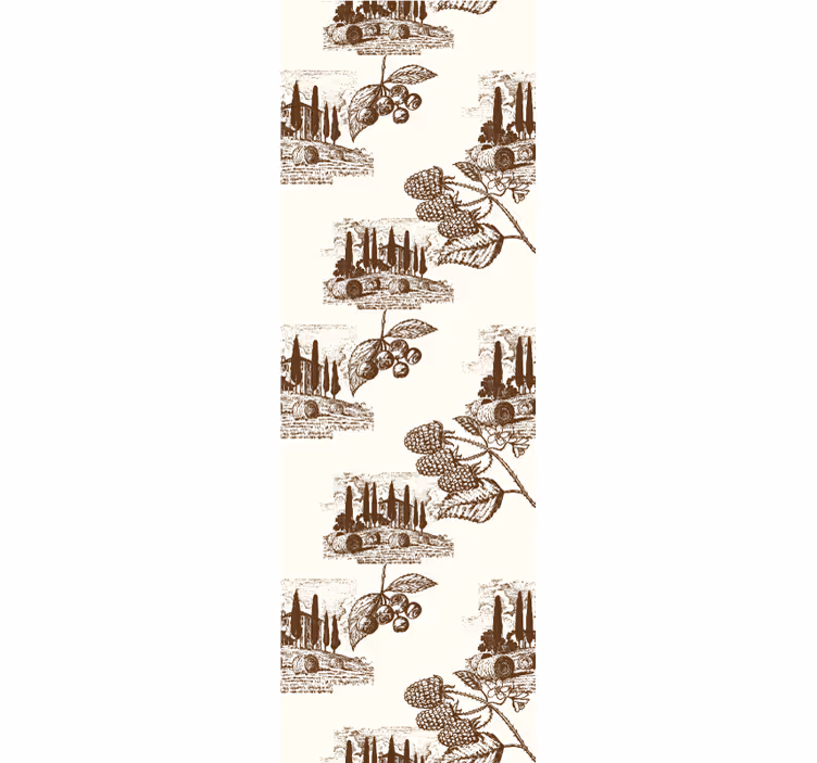 Vintage roller blind french provincial country pattern - TenStickers