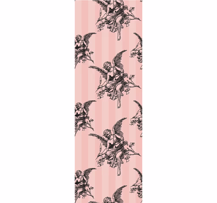 Vintage roller blind with toile de jouy pattern - TenStickers