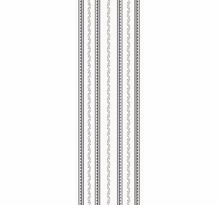 Vintage roller blind in vertical stripe floral - TenStickers