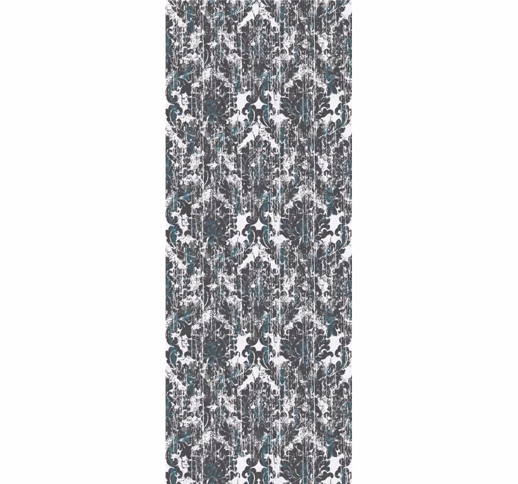 Vintage roller blind with small grey pattern - TenStickers