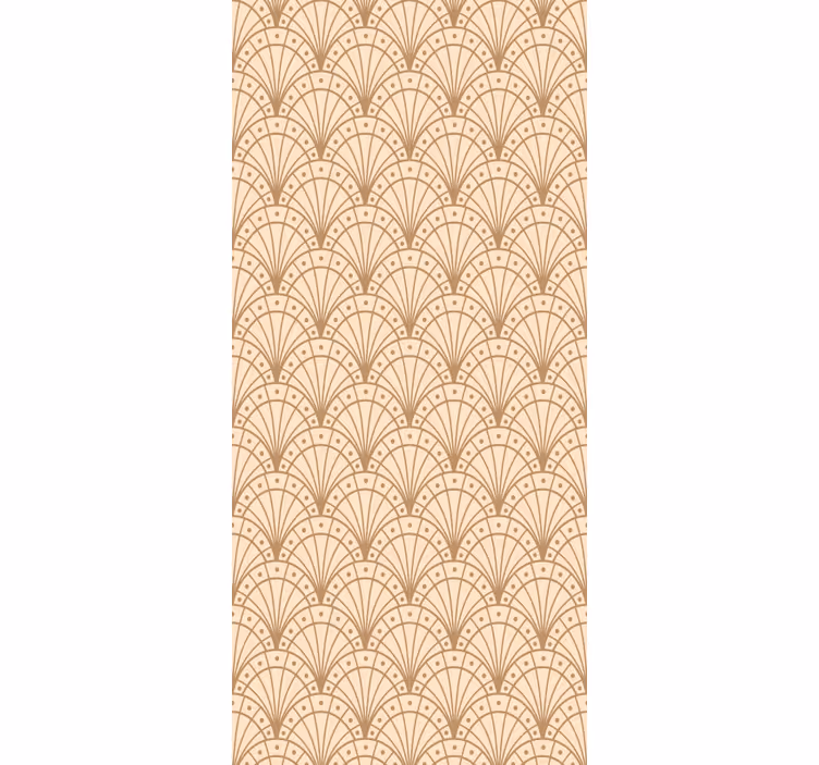 Vintage roller blind with gold oyster art decor - TenStickers