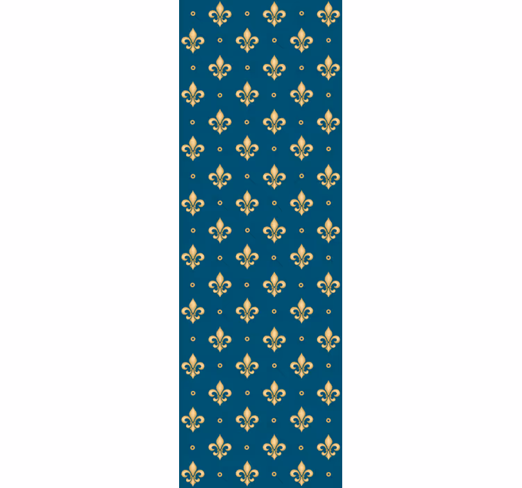 Vintage roller blind fleur-de-lis baroque pattern - TenStickers