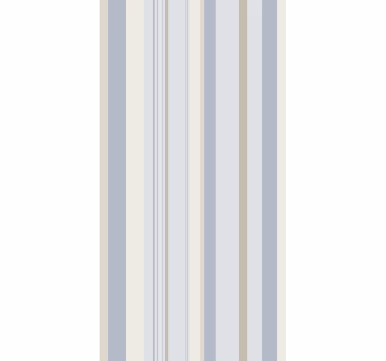 Vintage roller blind in 80s blue and beige stripes - TenStickers