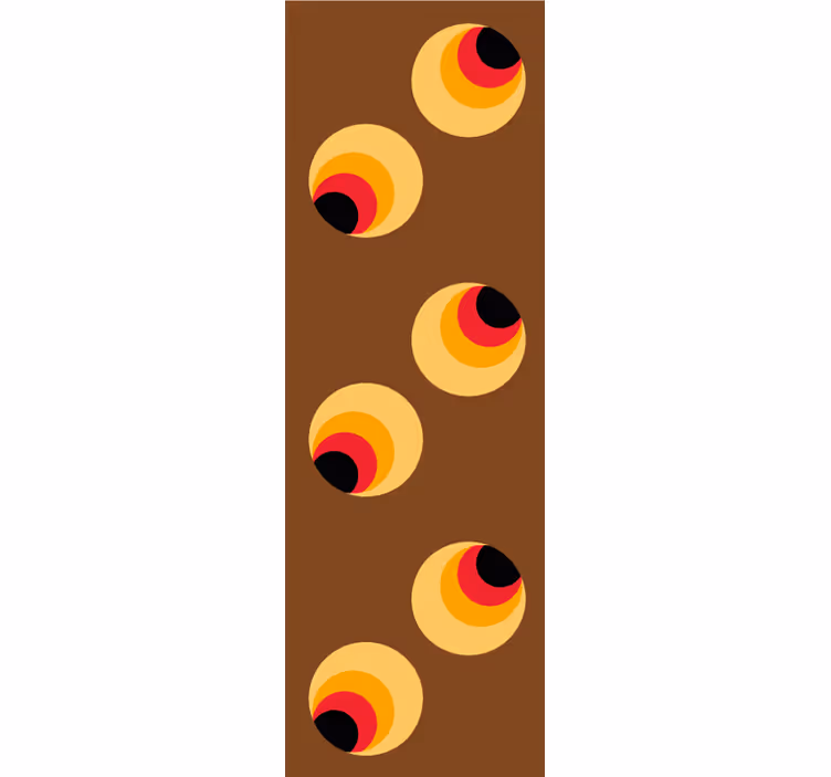 Vintage roller blind with pop eyeballs design - TenStickers