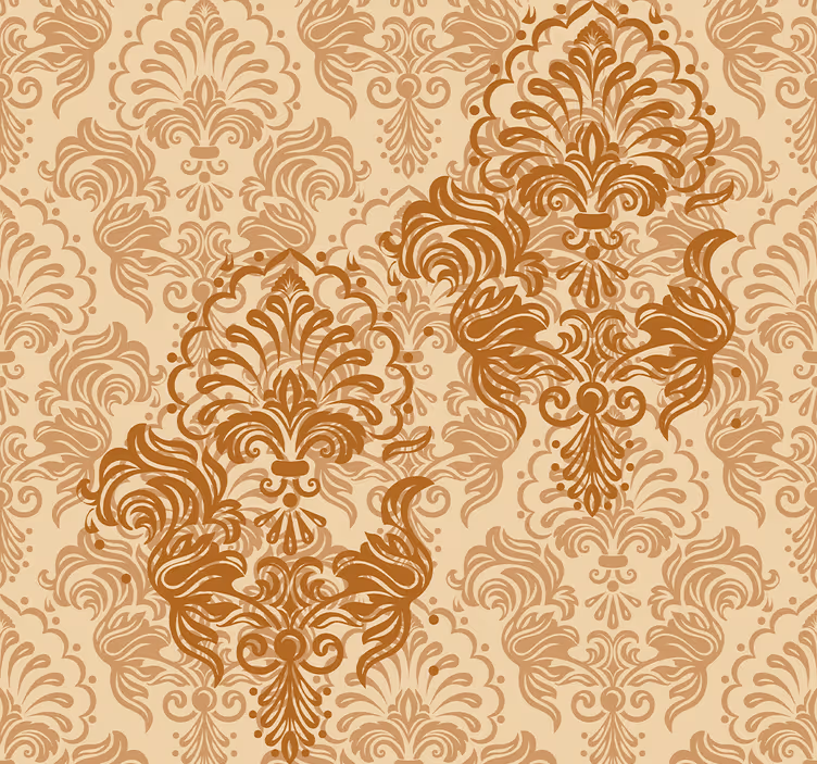 Vintage roller blind in faded warm colors pattern - TenStickers