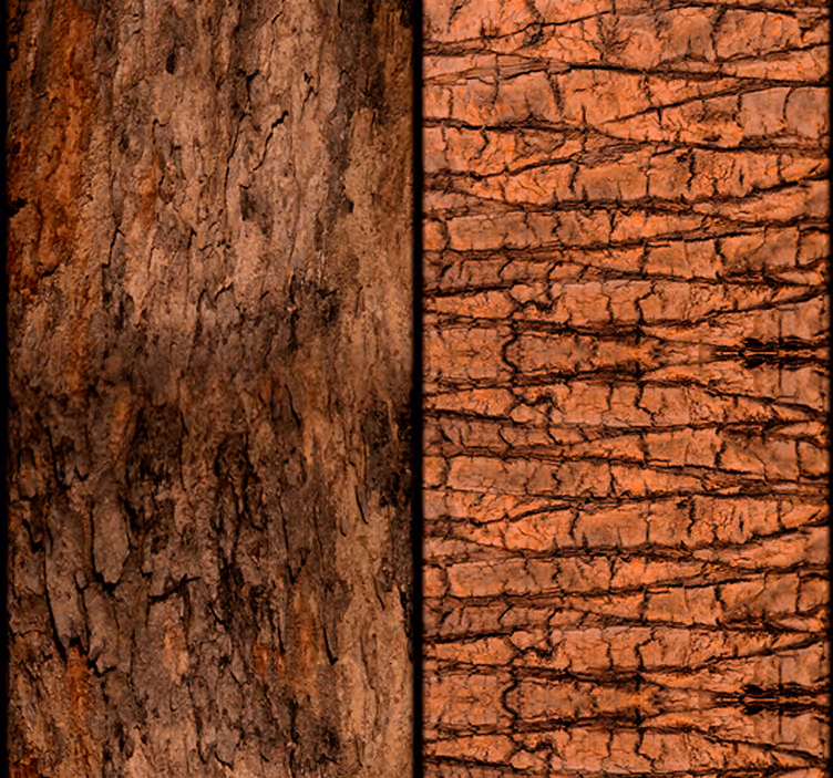 Vintage roller blind wallpaper - time etched in wood - TenStickers
