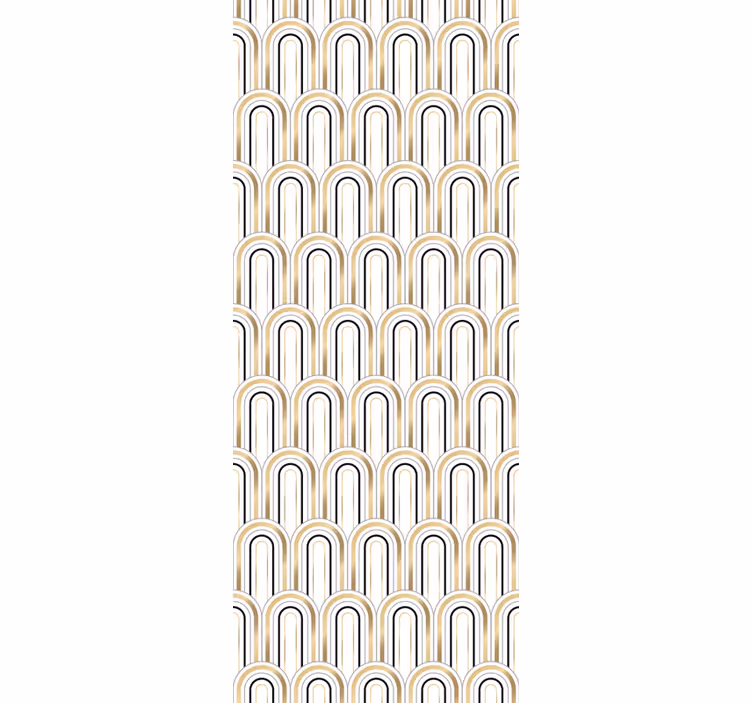 Vintage roller blind art deco geometric design - TenStickers