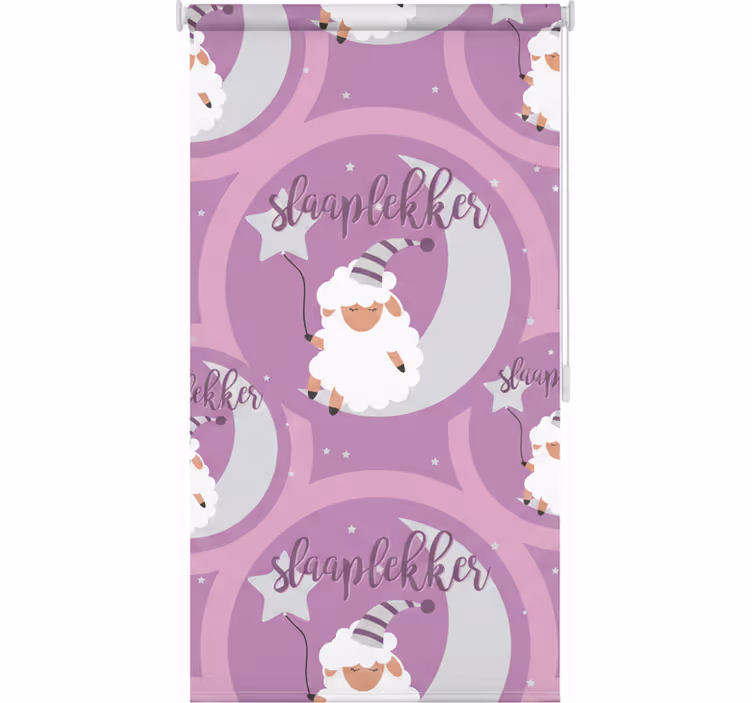 Roller blind pink sweet dreams - TenStickers