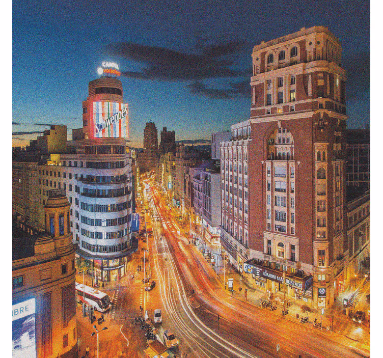 Living room blind gran via evening flow - TenStickers