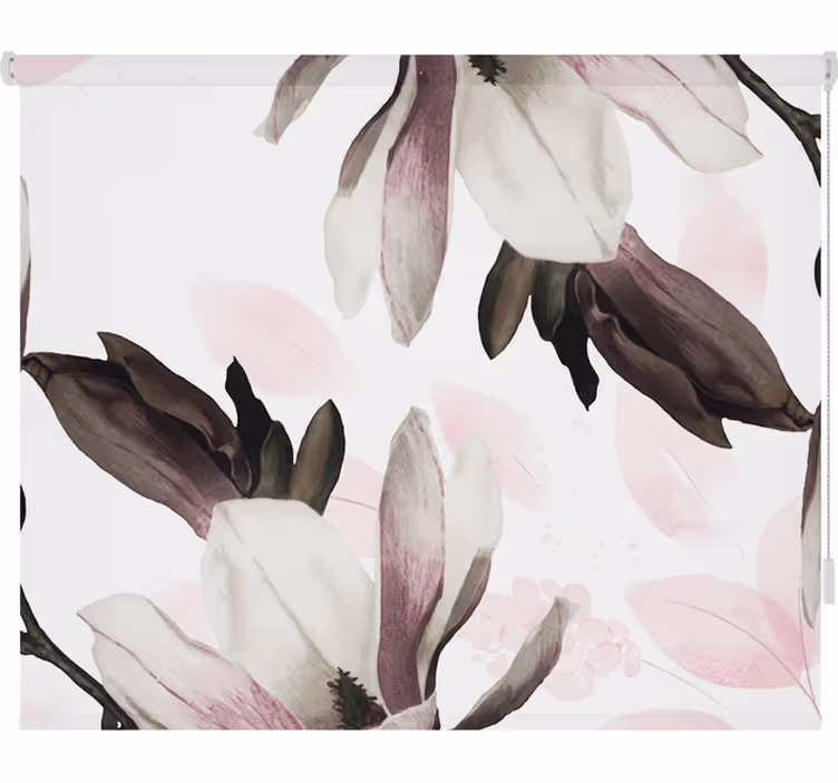 Living room blind glamour style floral design - TenStickers