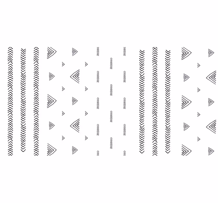 White roller blind nordic black and white stripes - TenStickers
