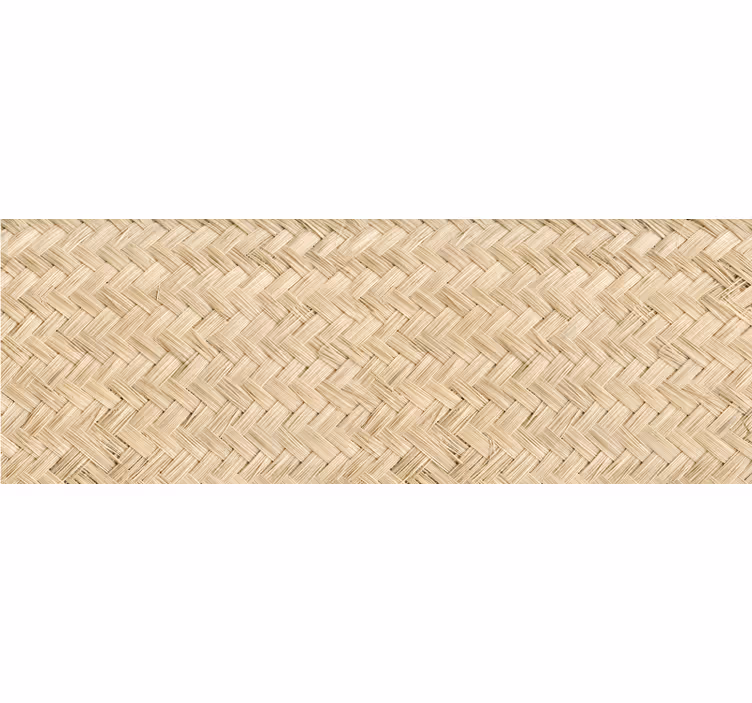 Roller blind beige thatch area - TenStickers