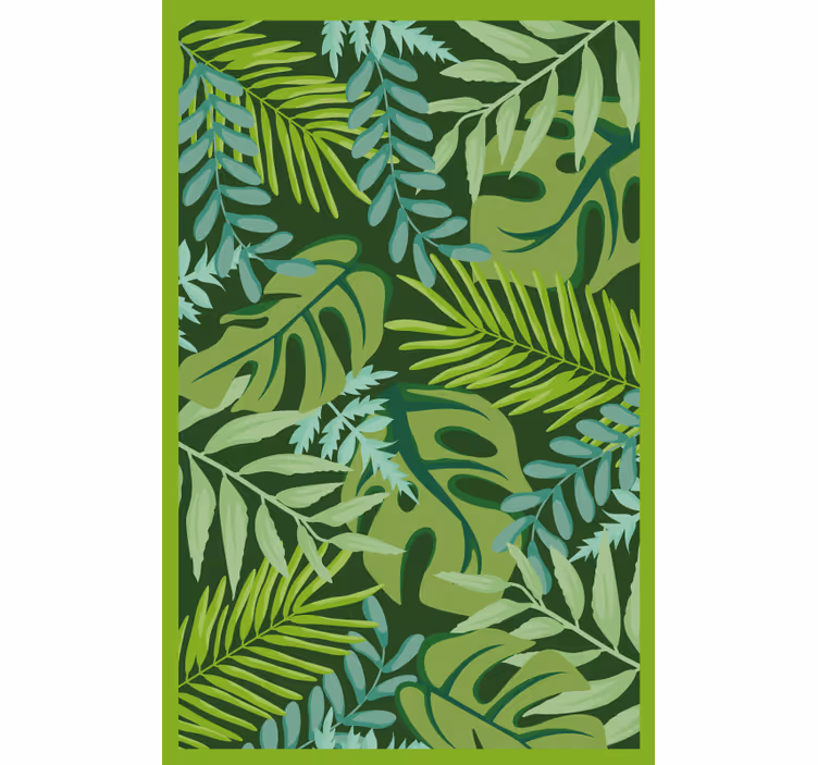 Jungle leaves bedroom blind - TenStickers