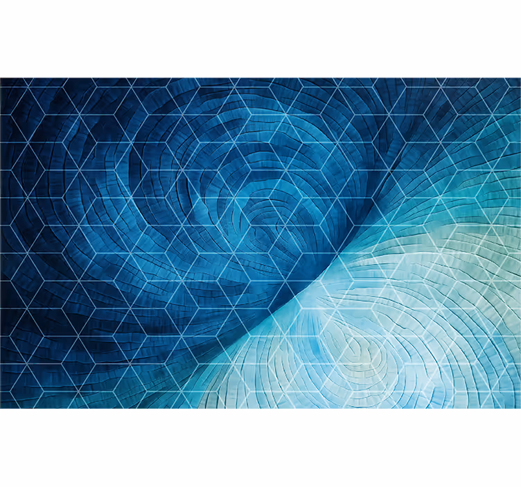 Abstract blue background bedroom blind - TenStickers
