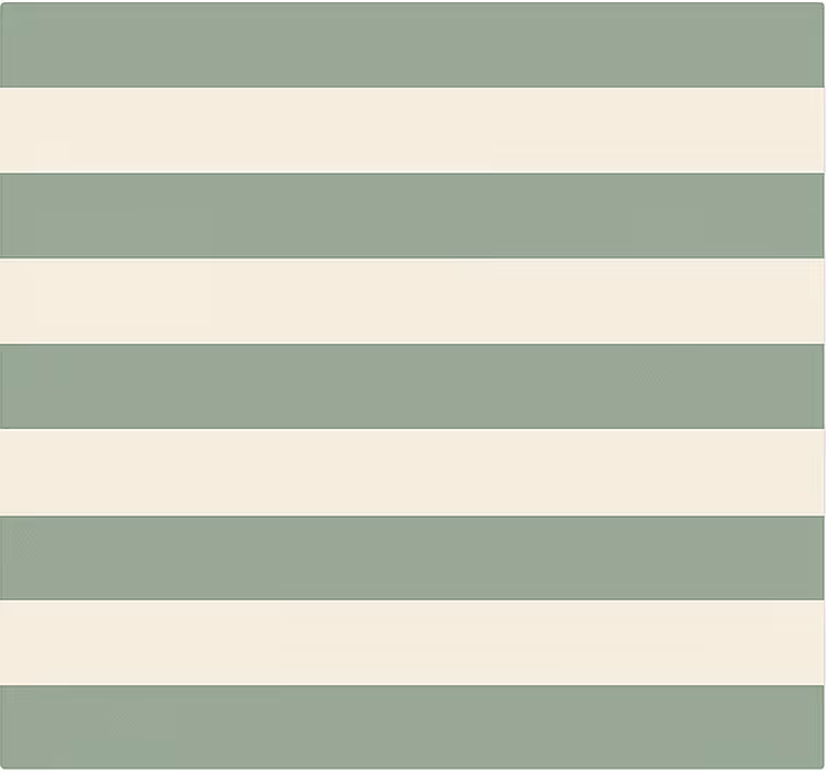 Green striped motif bedroom blind - TenStickers