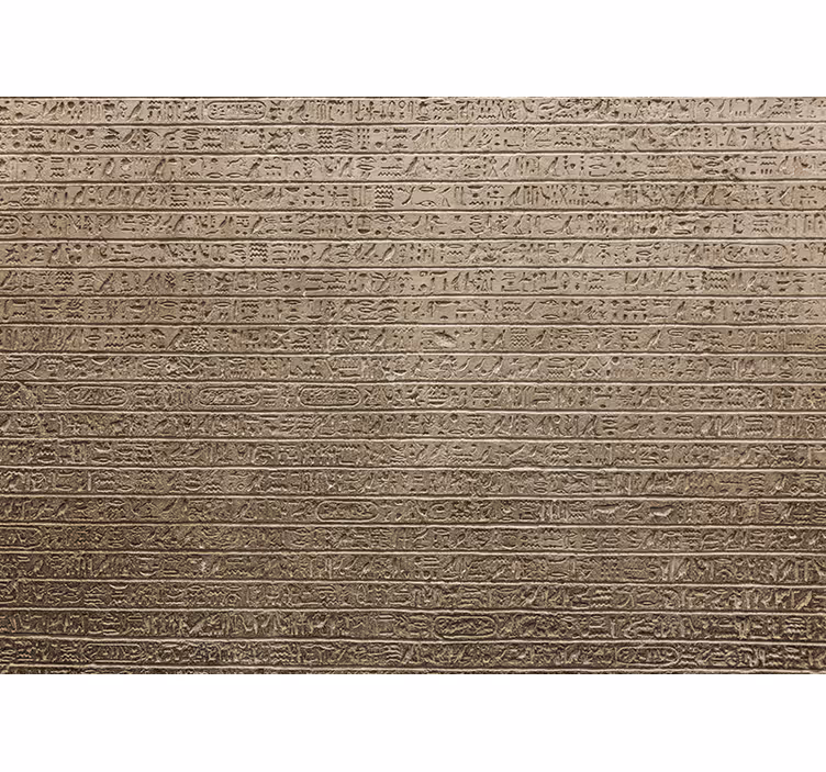Roller blind beige with egyptian hieroglyphs pattern - TenStickers