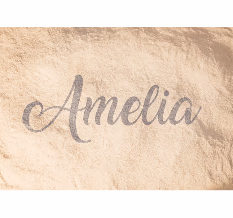 Roller blind beige name in the sand - TenStickers