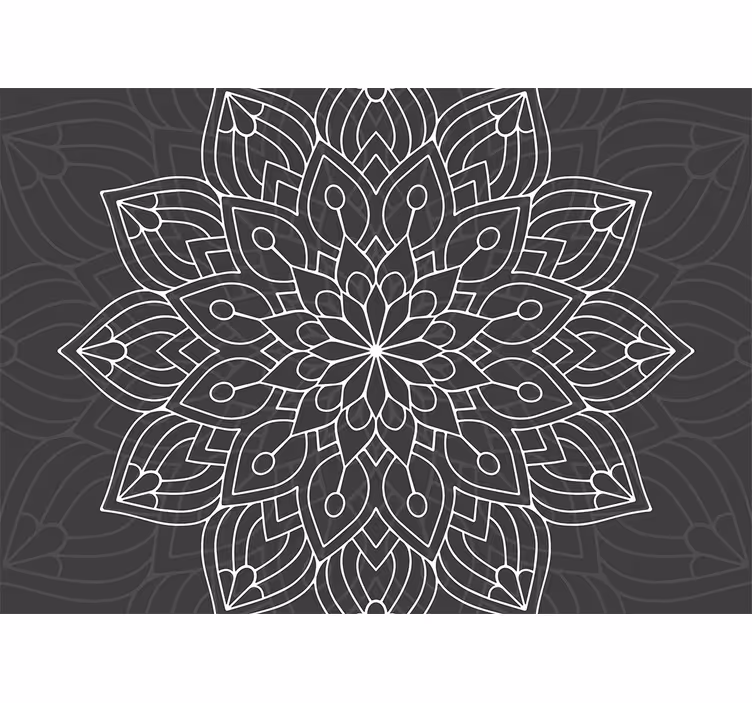 Bedroom blind with unique thin lined design - TenStickers