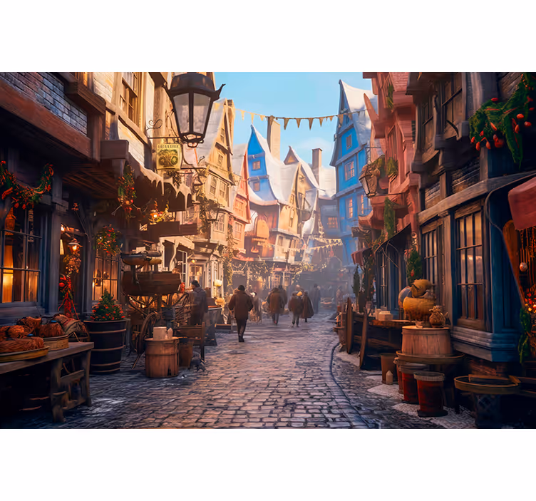 Bedroom blind in the city of magicians - TenStickers