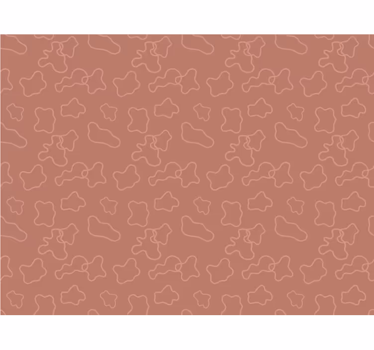 Bedroom blind in terracotta irregular circles - TenStickers