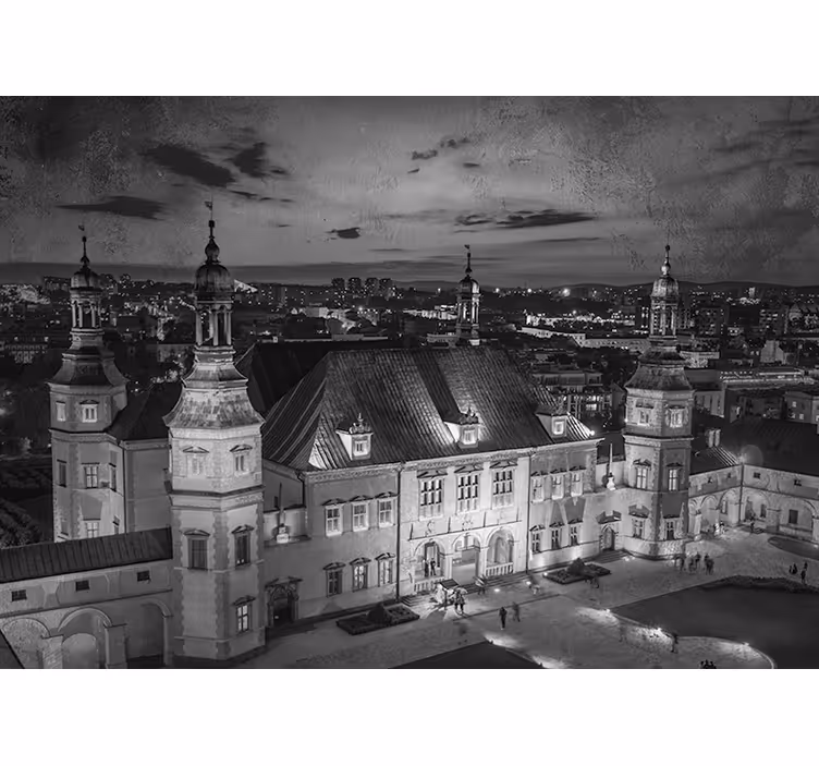 Bedroom blind kielce by night - TenStickers
