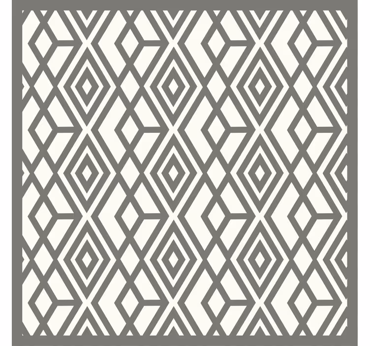 Blind grey nordic gray diamonds and triangles - TenStickers