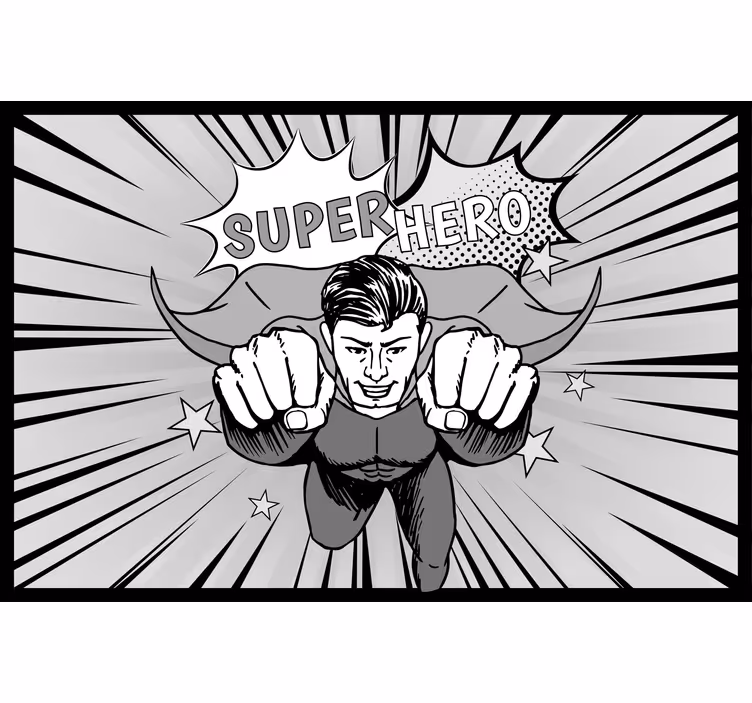 Blind grey incredible super-hero design - TenStickers