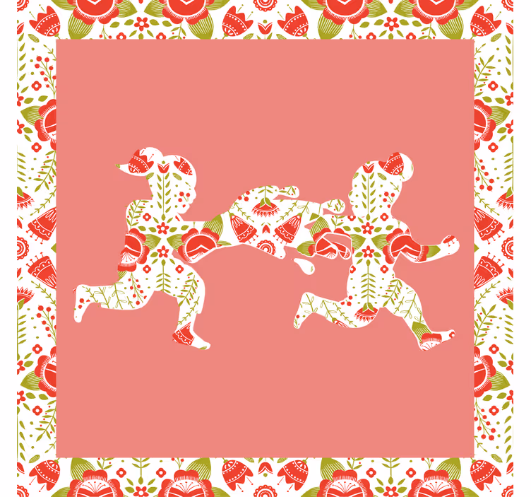 Living room blind inspired by dyngus day tradition - TenStickers