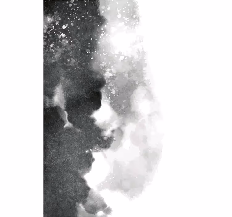 Living room blind in gray and black abstract textures - TenStickers