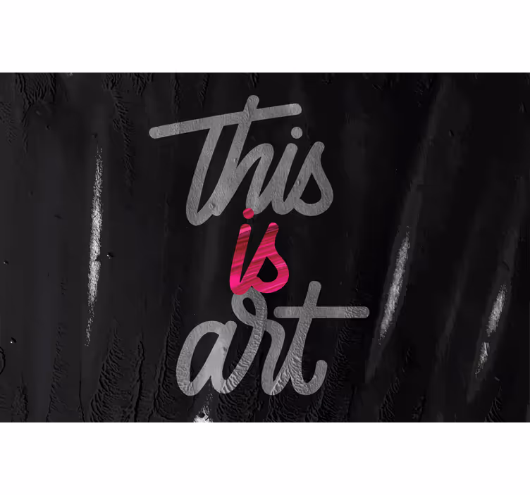 Bedroom blind in pink and black art design - TenStickers