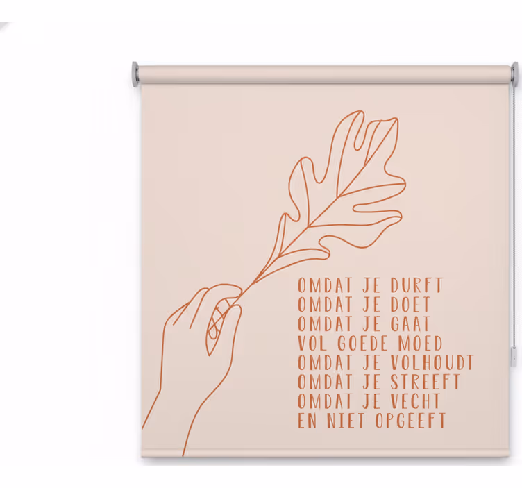 Bedroom blind that reflects your true self - TenStickers